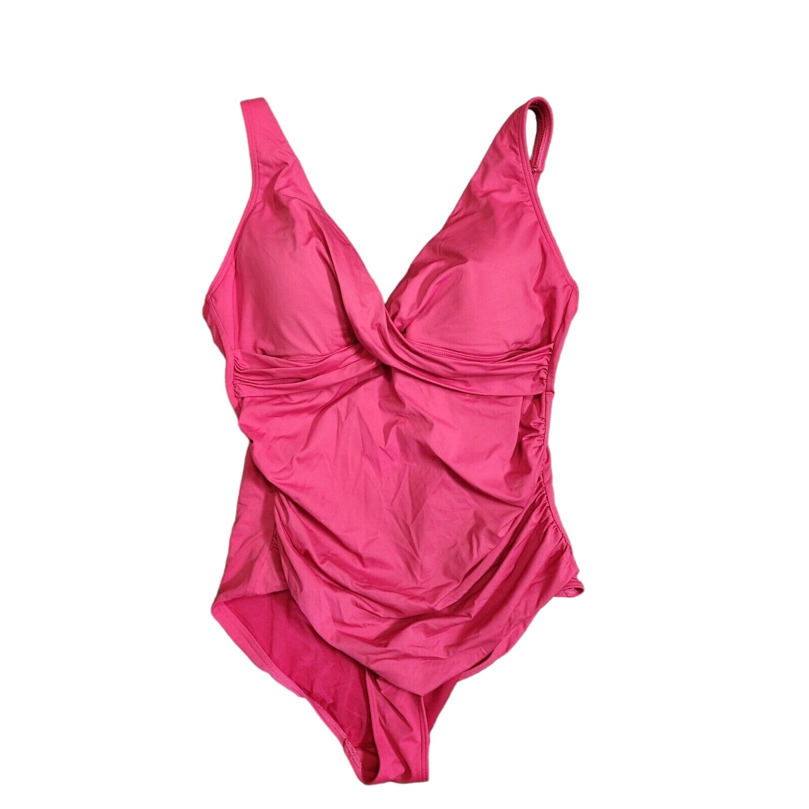 Sea Level Swim One Piece Swimsuit Us Size 12 Red Ruched